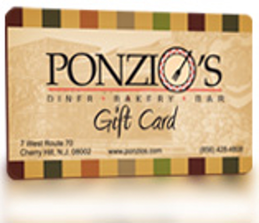 Ponzio's Gift Card